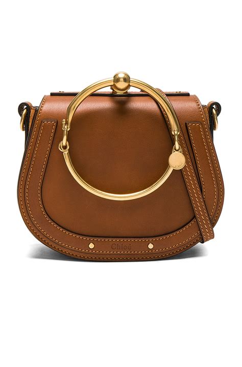 chloe nile bag caramel|Chloe Nile Small Bracelet Bag.